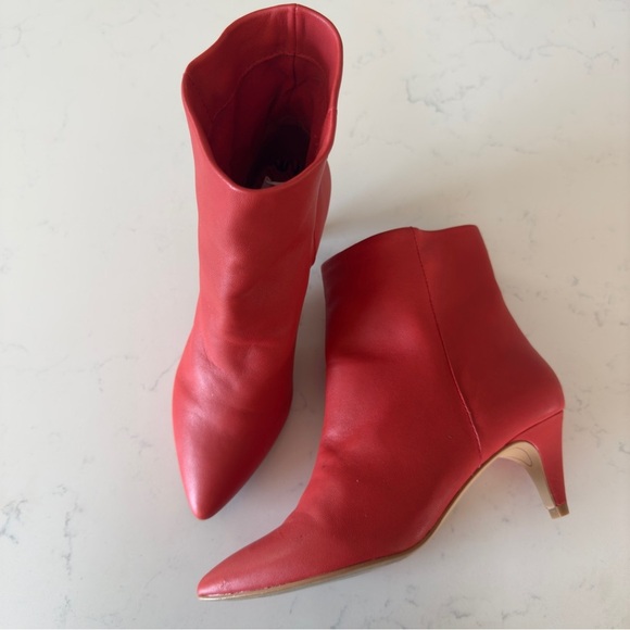 Dolce Vita Red leather booties Size: 6 - Picture 1 of 6